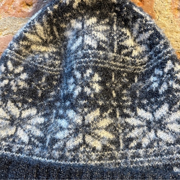 Muk Luk's Women's Fur Pom Beanie Winter Cuff Hat Pom Pom Fairy Dust Glitter GRAY - Picture 2 of 14